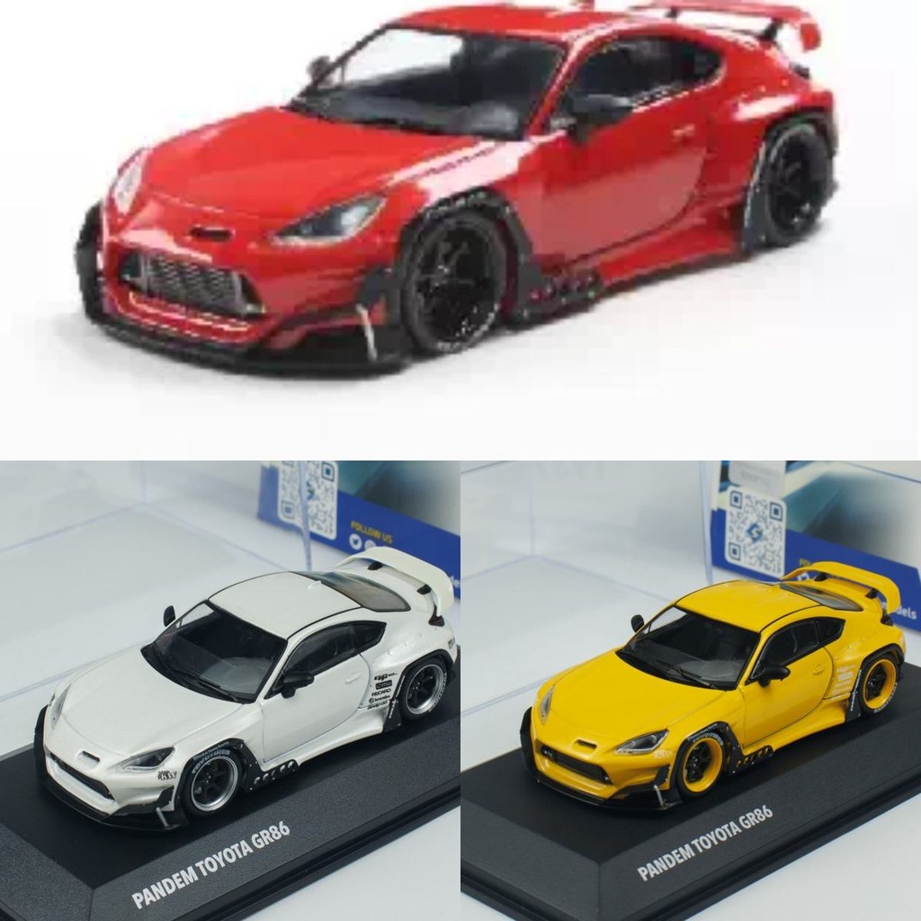 คลังสินค้าพร้อมบางส่วน SOLIDO 1: 43 TOYOTA TOYOTA GR86 86 Rocket Rabbit Wide Body Car Model Out of P