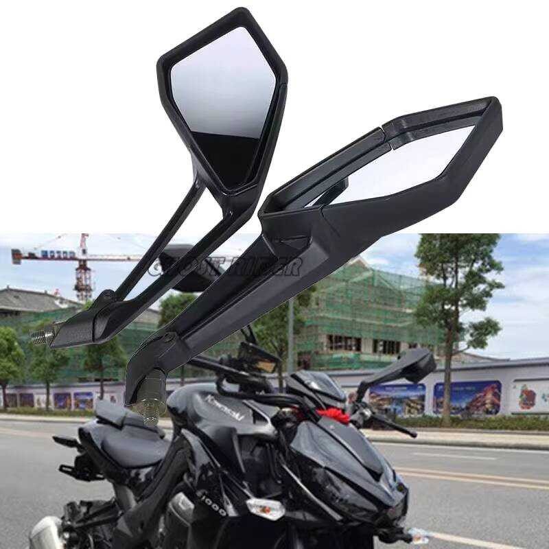 เหมาะสําหรับ Kawasaki Z1000 zh2 z900 z1000R ดัดแปลงกระจกมองหลัง Reflector การติดตั้งแบบไม่ทําลายกระจ