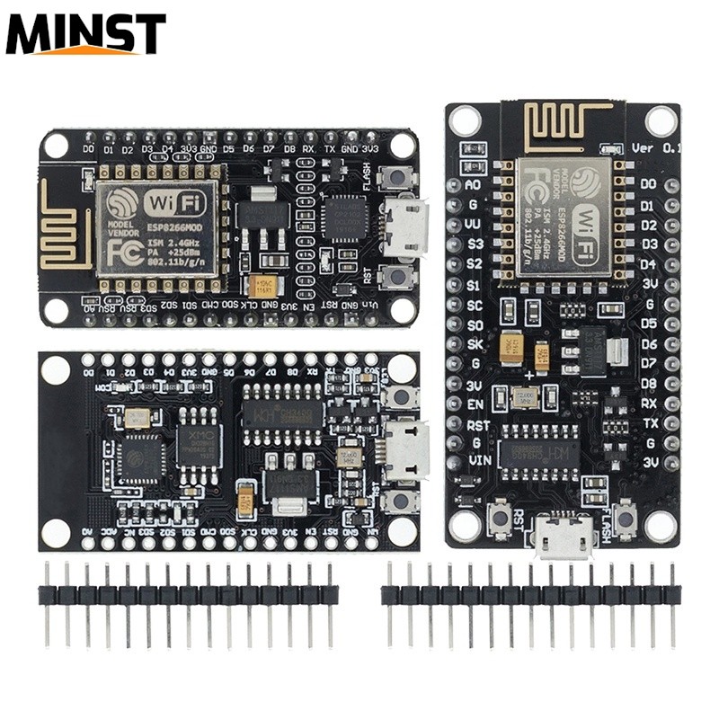 NodeMcu CH340 CP2102 V3 V2 Lua บอร์ดพัฒนา WIFI ตาม ESP8266