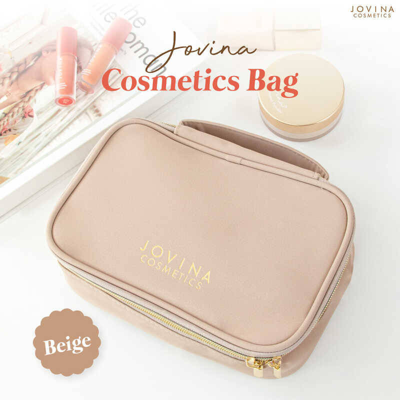 Jovina : Cosmetics Bag กระเป๋าเครื่องสำอาง พกพาสะดวก แบบพกพาสำ