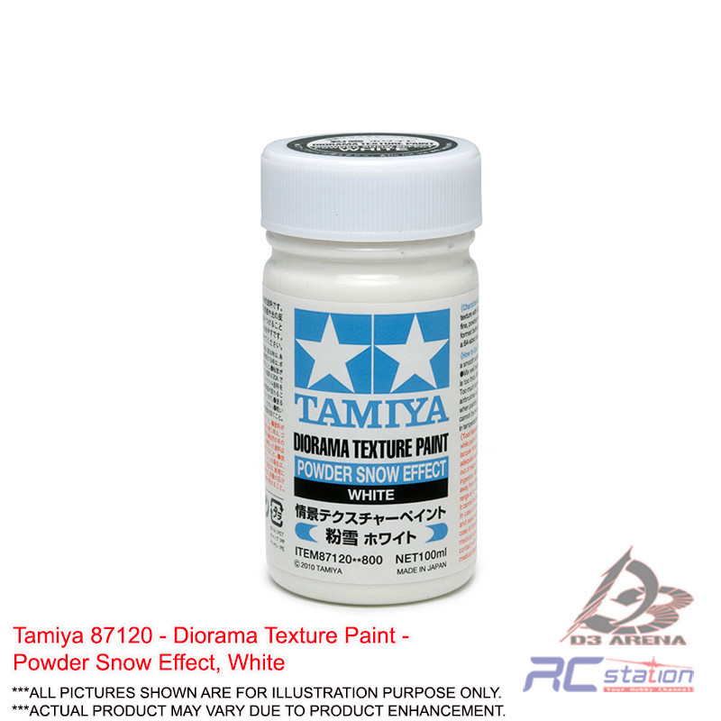Tamiya Paint 87120 - Diorama Texture Paint - Powder Snow Effect, สีขาว, 100ml | ทิวทัศน์