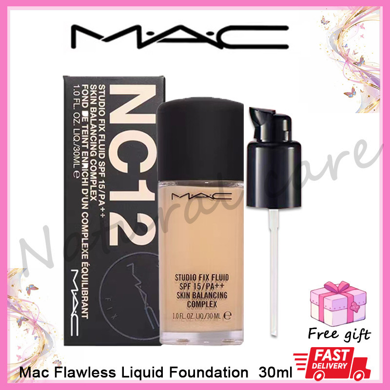 ฟิกเกอร์ ดิวตี้ฟรี - จัดส่งรวดเร็วMac Flawless Liquid Foundation #N12 #NC15#N18 #NC20 รองพื้นชนิดน้