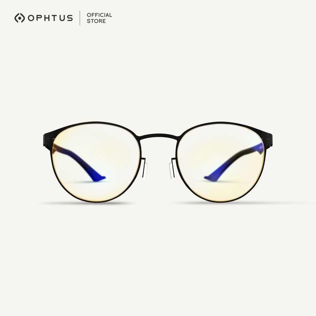 ♞OPHTUS แว่นกรองแสงสำหรับเกมเมอร์ รุ่น Phantom สี Black เลนส์ RetinaX Amber