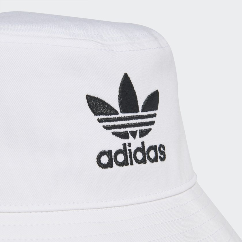 ♞,♘Adidas Collection อาดิดาส หมวกบักเก็ต หมวกปีกรอบ SPF Adicolor Trefoil Bucket Hat  AJ8995 / FQ464
