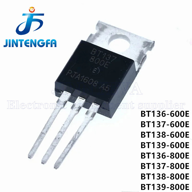 10pcs BT136 BT137 BT138 BT139 600E 800E TO220 BT136-600E BT136-800E BT137-600E BT137-800E BT138-600E