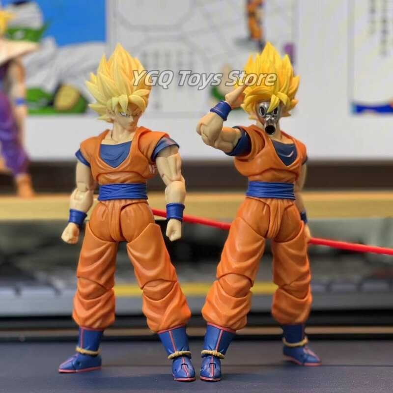 ➧ ใหม่อะนิเมะ Dragonball SHF ซูเปอร์ Saiya SSJ ลูกชาย Goku นกภูเ