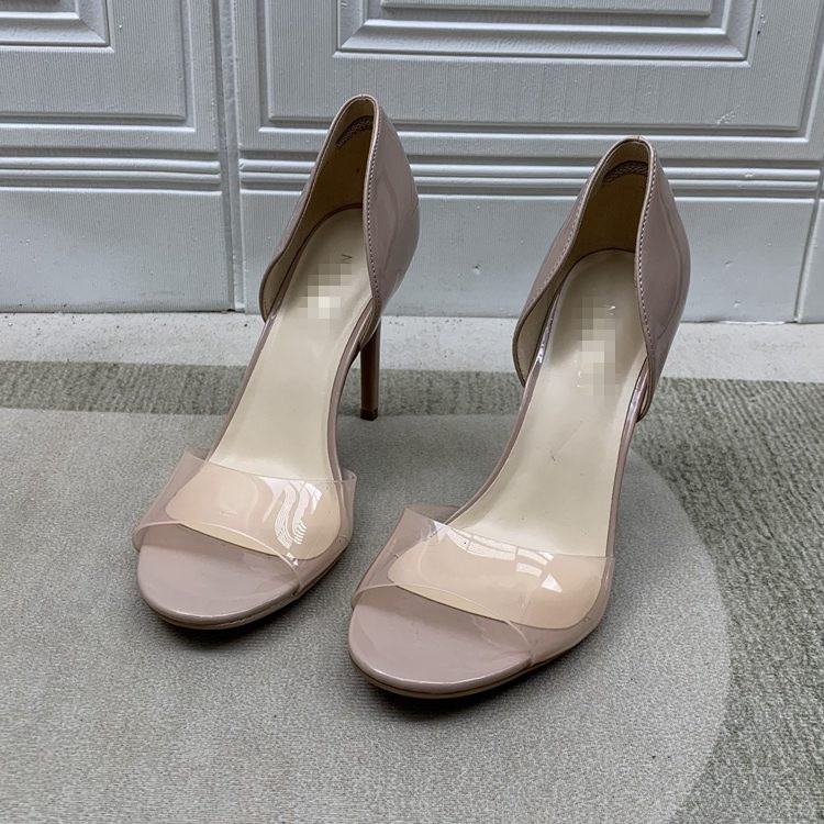 281460 Nine West2023 ฤดูร้อนผู้หญิง Stiletto-Heeled รองเท้าแตะปากปลาขนาดใหญ่ 7.5 8 8.5 9 9.5/41