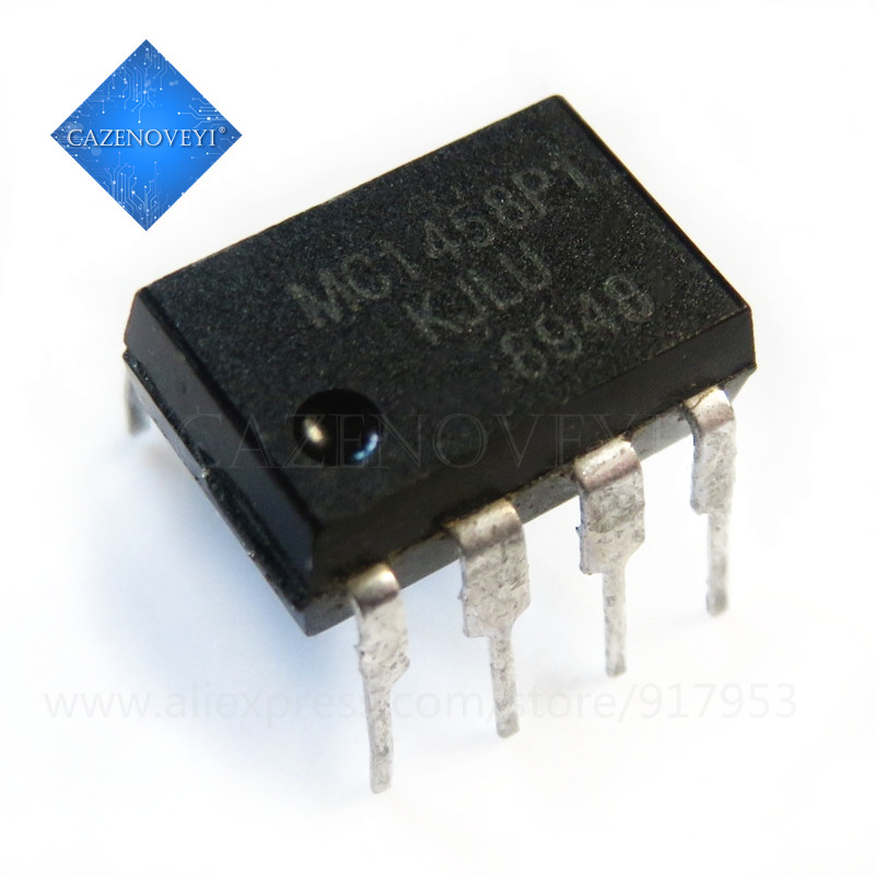 10 ชิ้น/ล็อต MC1458CP1 MC1458P1 MC1458CP MC1458N MC1458 DIP-8 ในสต็อก