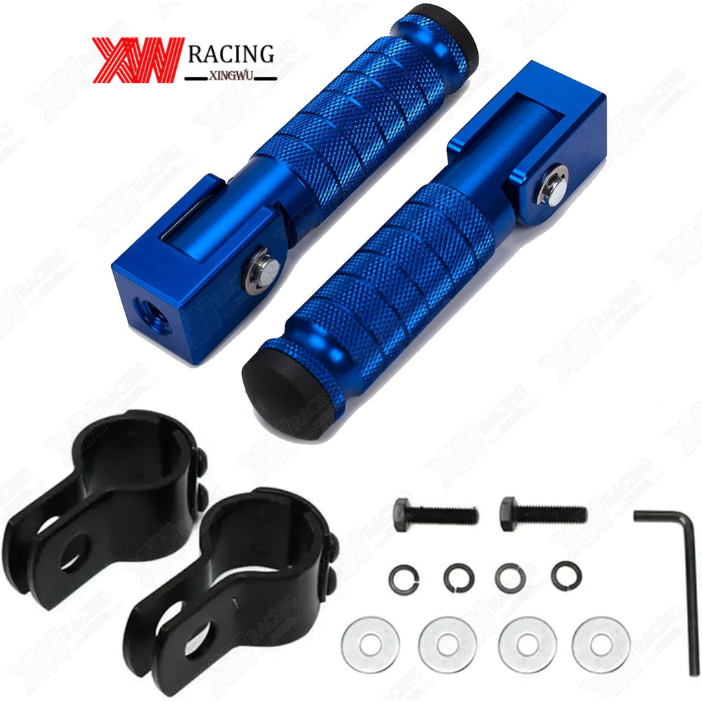 XW RACING ที่พักเท้า แบบพับได้ ขนาด 8 มม. สําหรับรถจักรยานยนต์ จักรยาน สกูตเตอร์ไฟฟ้า จักรยานยนต์