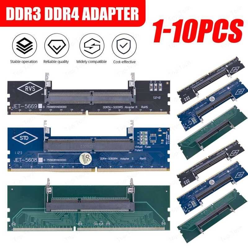 PC SO-DIMM DIMM แล็ปท็อปไปยังคอมพิวเตอร์ตั้งโต๊ะ การ์ดเชื่อมต่อ DDR3 DDR4 DDR5 แท่งหน่วยความจำ