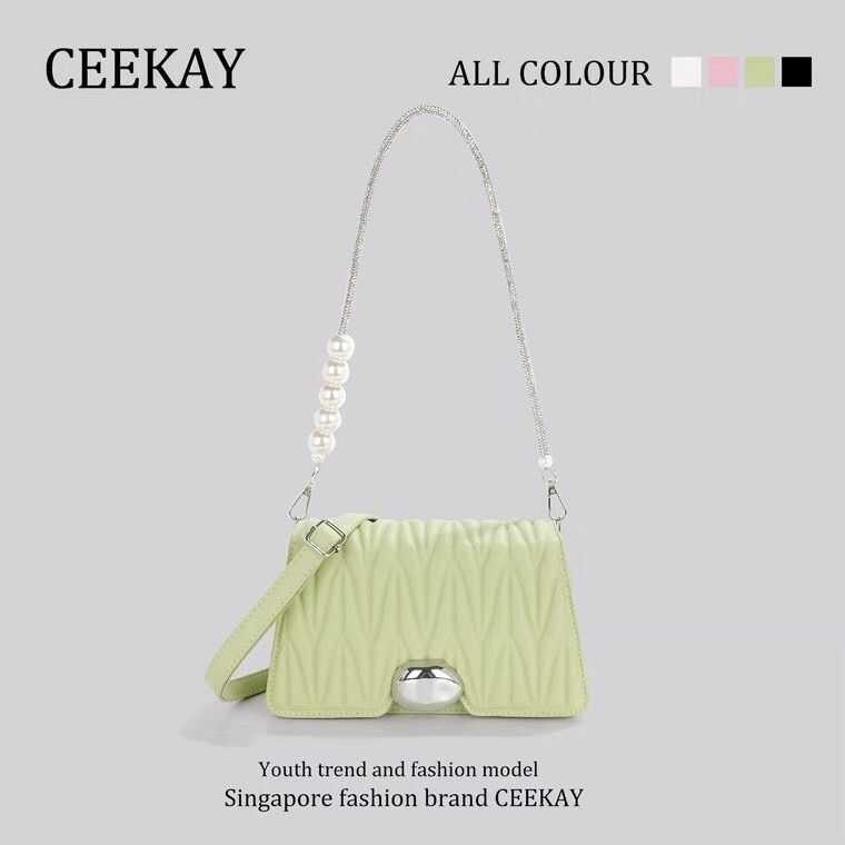 คล้องเเขนสะพายใหล่แฟชั่นพาสเทล Ceekay" (พร้อมถุงพร้อมกล่อง) Ce-1 Ceekay"  ()