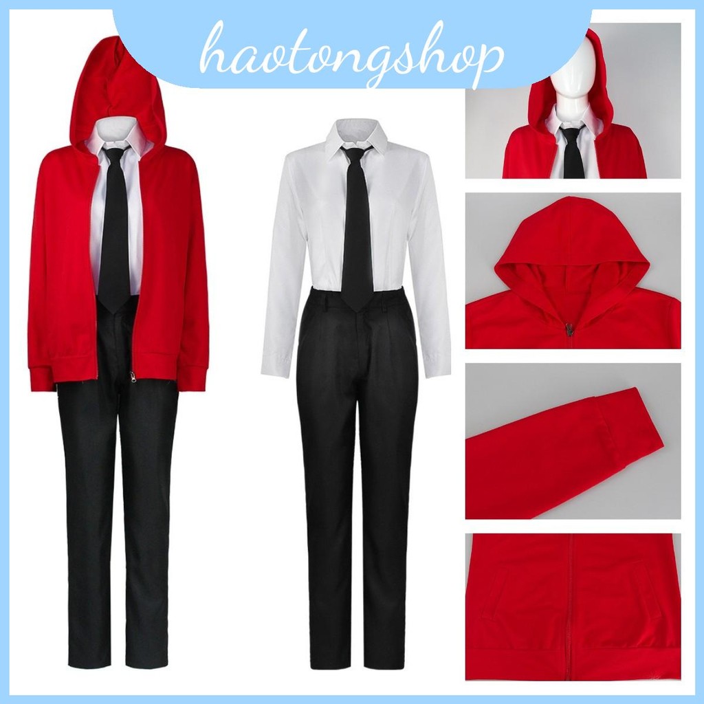 ชุดคอสเพลย์ Makima และวิกผมพร้อมเครื่องประดับแบบ Reze