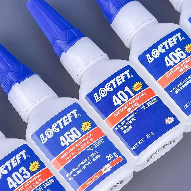 แห้งเร็วทันที กาว 401 406 495 460 496 กาวแข็งแรง ทนความร้อนสูง สำหรับโลหะ