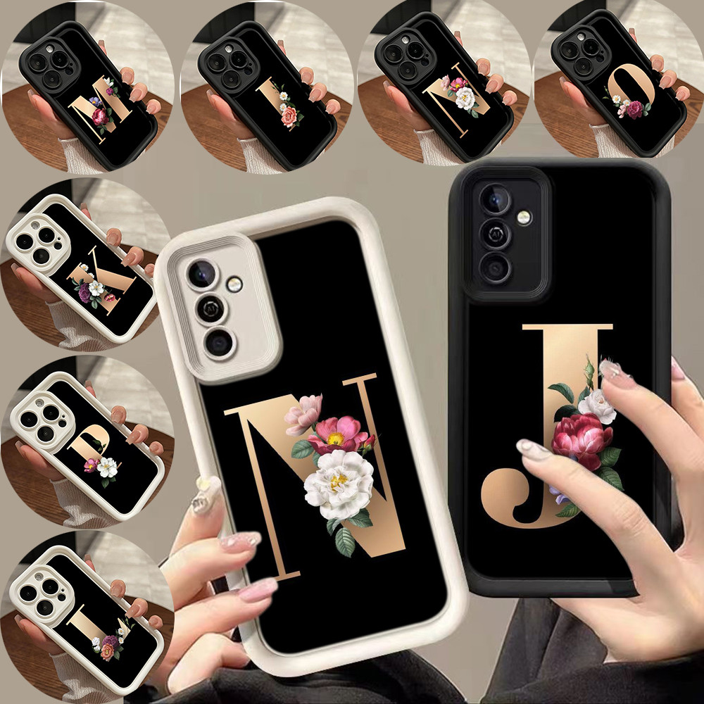 สำหรับ Realme 5 5S 5i 6i 7i 8i 11 NFC 11X C17 C3 เคสโทรศัพท์มือถือ ดวงตานางฟ้า กรณ RR24 Flower Lette