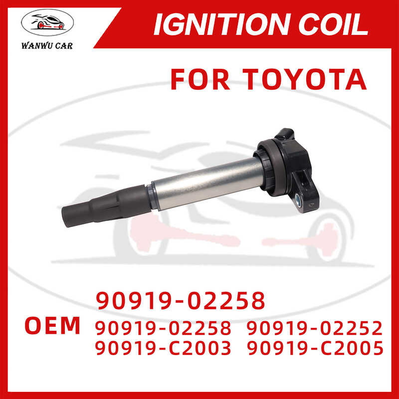 คอยล์จุดระเบิด 90919-02258 2008-2021 สำหรับ Toyota Corolla Altis
