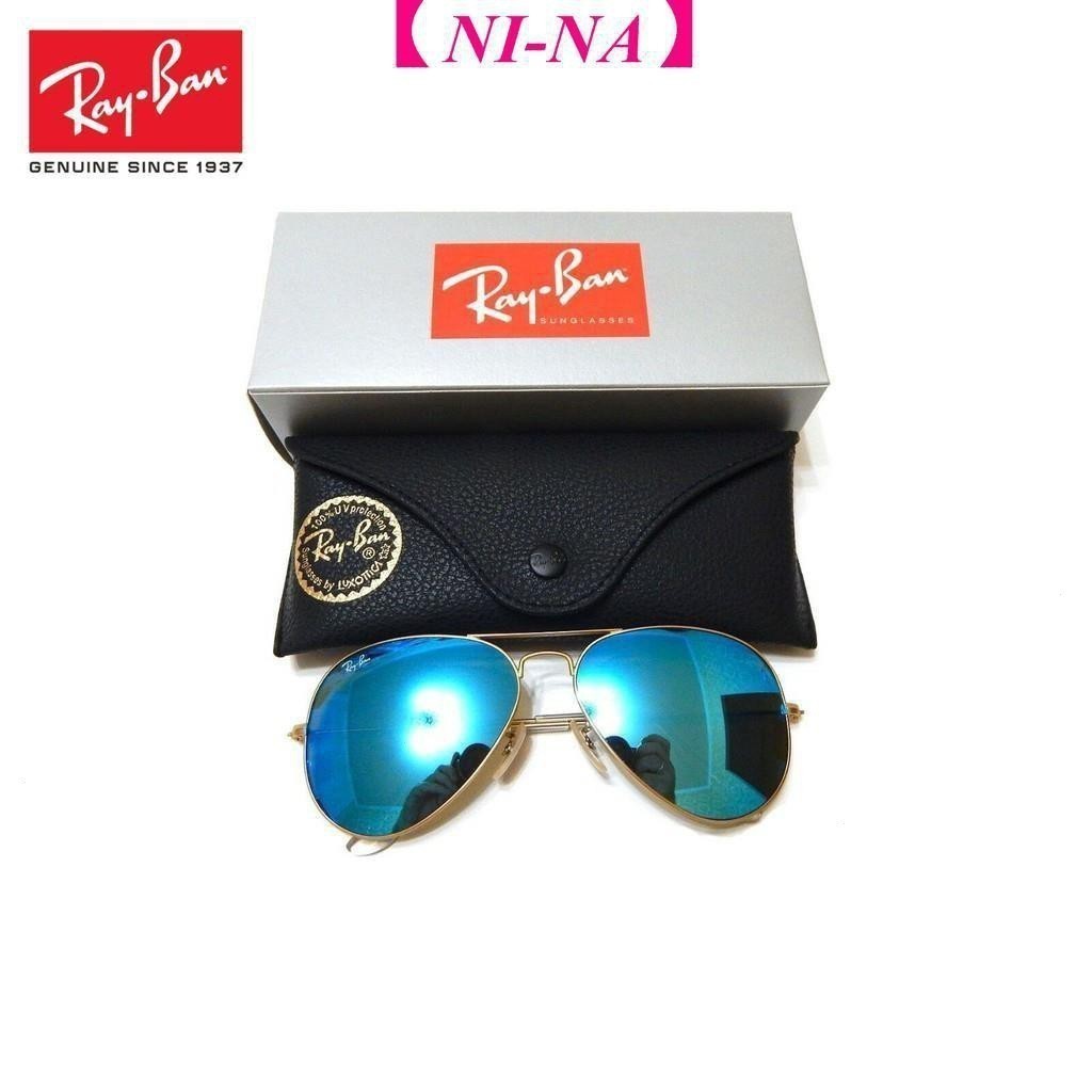 Rayban rb3025 12/17 58-14แว่นตานักบินแฟลชนักบินสีน้ําเงิน