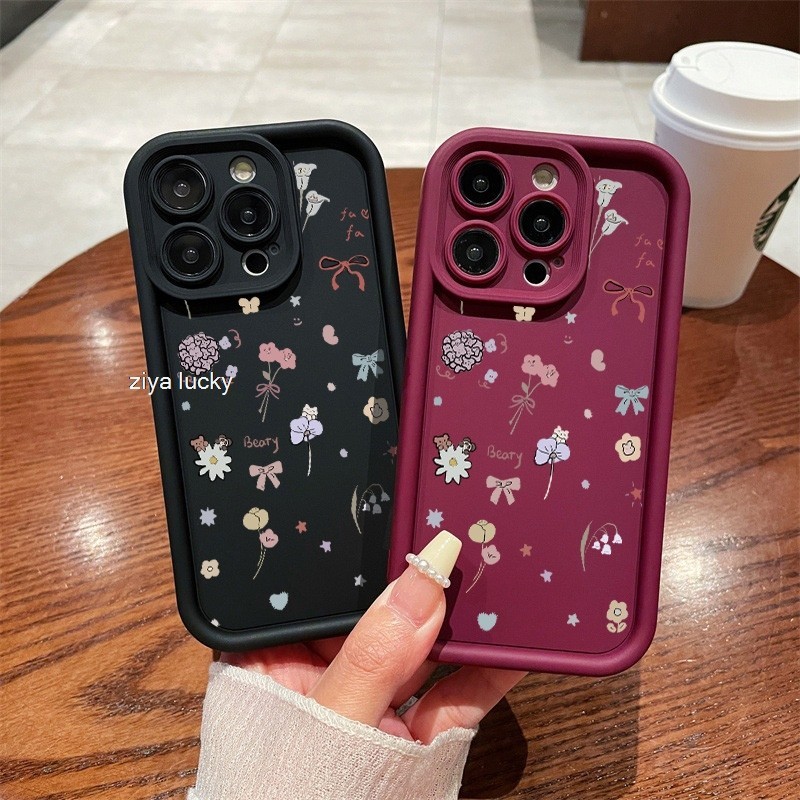 Angel Eye Design Anti-fall สําหรับ Infinix CK6 CK6n CK7n KI5q Emery Hole ผีเสื้อ Sillicone ช่อดอกไม้