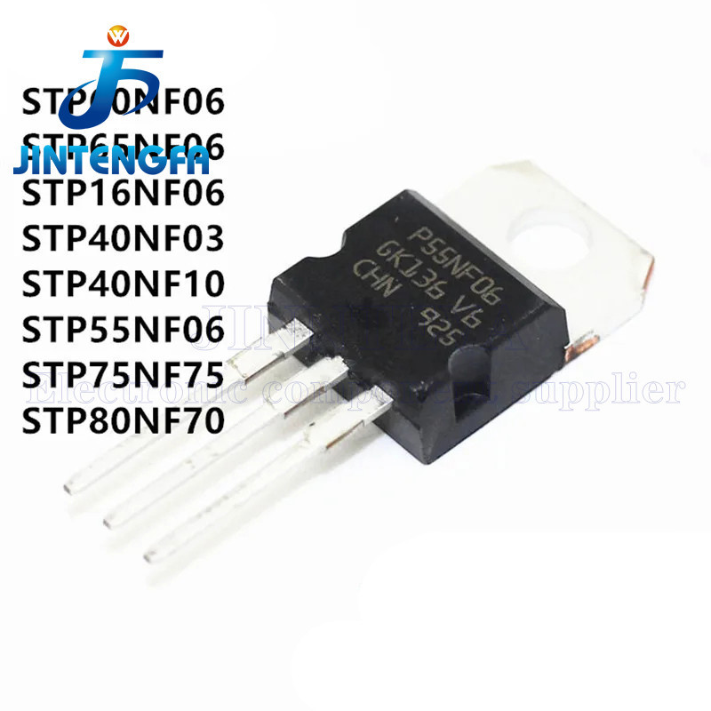 10pcs STP65NF06 STP60NF06 STP55NF06 TO220 P65NF06 P60NF06 P55NF06 55A 60A 65A 60V N-channel Power MO
