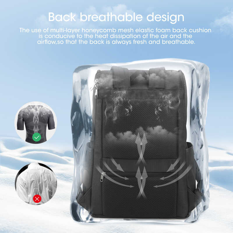 ❤ Tigernu Travel แฟชั่นกระเป๋าเป้สะพายหลังแล็ปท็อปกันน้