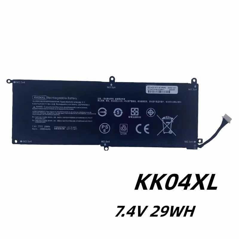 KK04XL 5 7.4V 29WH แบตเตอรี่แล็ปท็อปสำหรับ HP Pro x2 612 G1 แท็บเล็