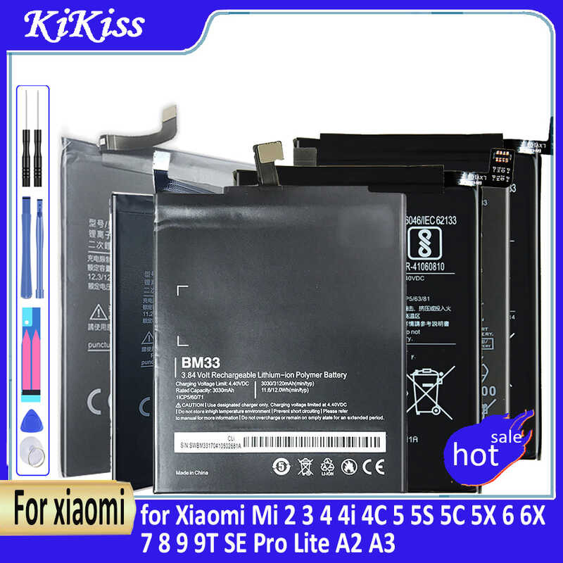 แบตเตอรี่ BM31 BM32 BM36 BM37 BM39 BM3E BM3D สำหรับ Xiaomi 2.3 4.4i 4C 5.5S 5C 5X 6.6X 7.8 9.9T