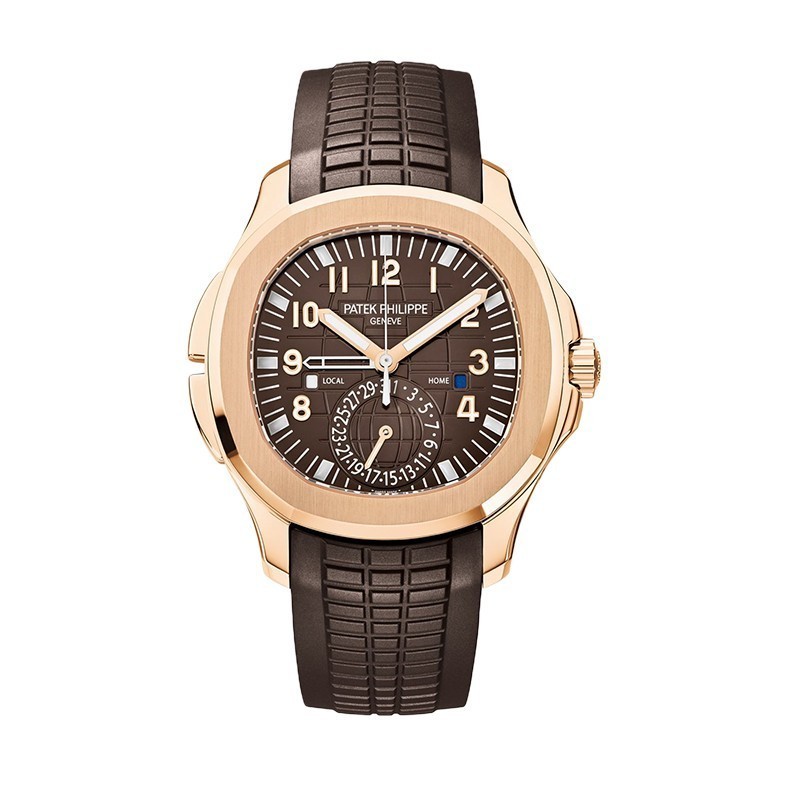 [BD ] Patek 'Watch AQUANAUT Series 18K Rose Gold Automatic Mechanical Men 's Watch 5164R