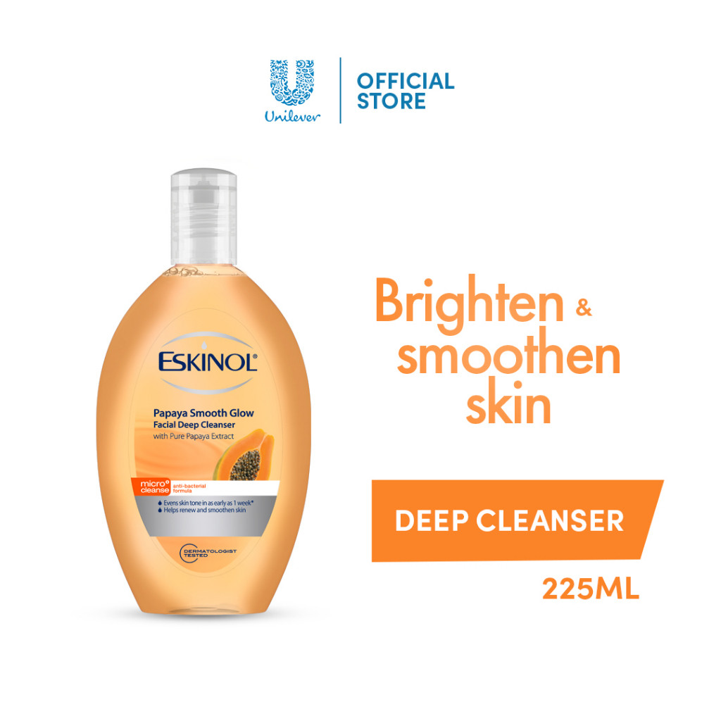 Eskinol Deep Cleanser Papaya Smooth Glow 225ML