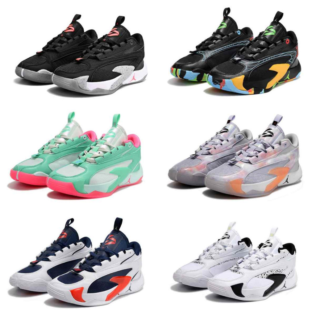 Jordon Luka 2 Nebula รองเท ้ าบาสเก ็ ตบอลผู ้ ชายกันลื ่ นทนต ่ อการสึกหรอ DX9012-005 606