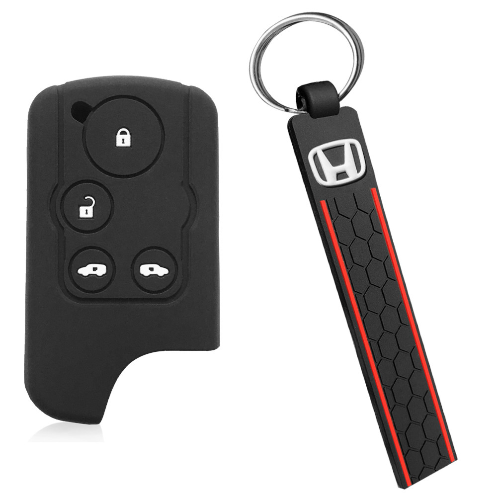 สําหรับ Honda ฟรี Spike Hybrid 2016 Stepwgn Spada 2013 RG1 Fit กรณี 4 ปุ่มป้องกันระยะไกล Fob Keyless ซิลิโคนฝาครอบผู้ถือ Shell