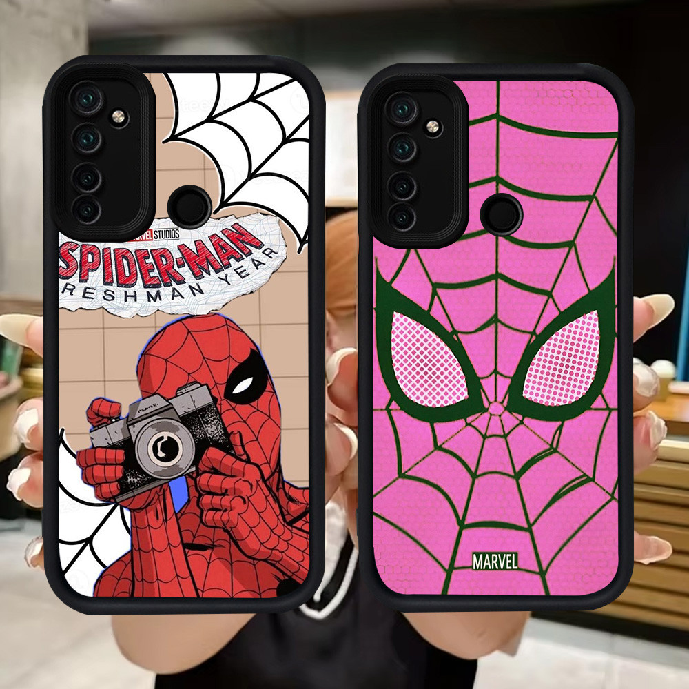 Q44 Spider-man soft Casing สําหรับ Realme C2 Narzo 10A C17 7i C75 10 5i 9i 6i 20A 5s C2s 14 14X 14T 