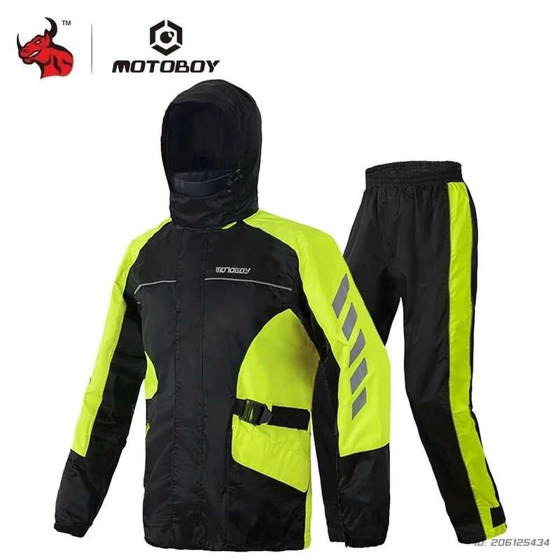 เสื้อกันฝนขี่มอเตอร์ไซค์ ชุดกันฝนแยกส่วน เสื้อและกางเกง S-3XL