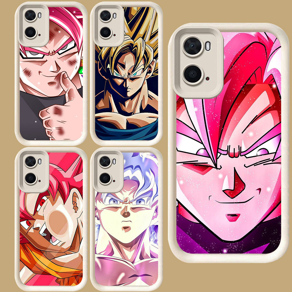 R60 เคส Super Saiyan สําหรับ OPPO A57s A36 A77 A77s A96 A57e A57 A76 สีขาว