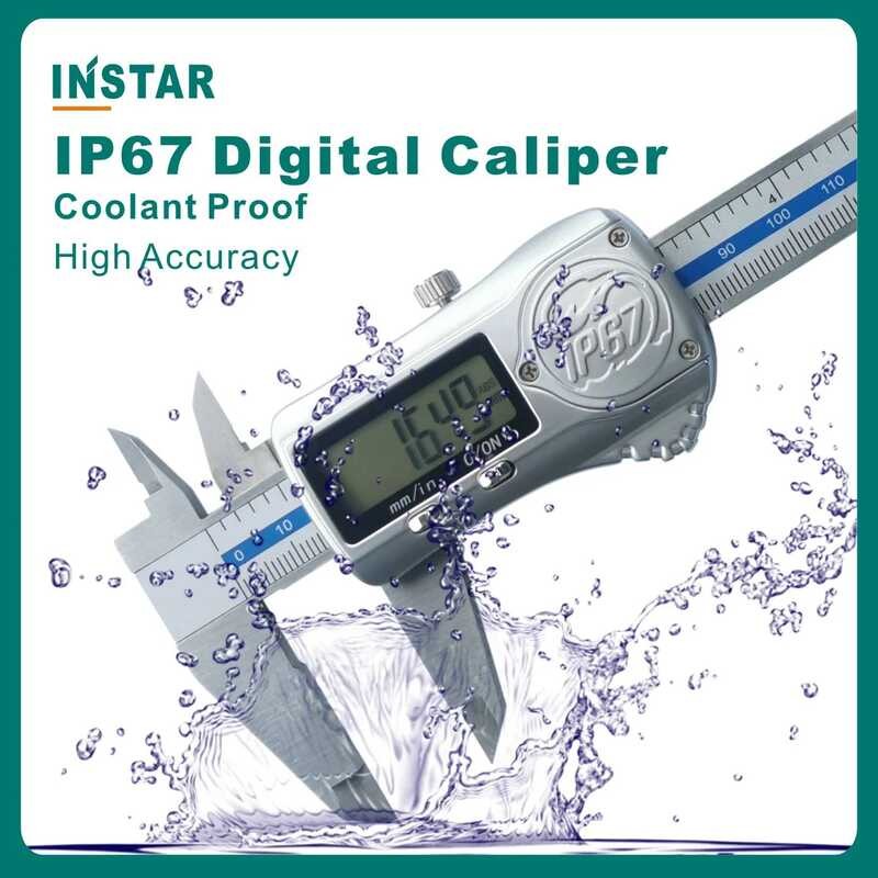 INSTAR เวอร์เนียร์อิเล็กทรอนิกส์ IP67 Absolute Origin Coolant Proof 0-150 มม./6" ความแม่นยําสูง IP54