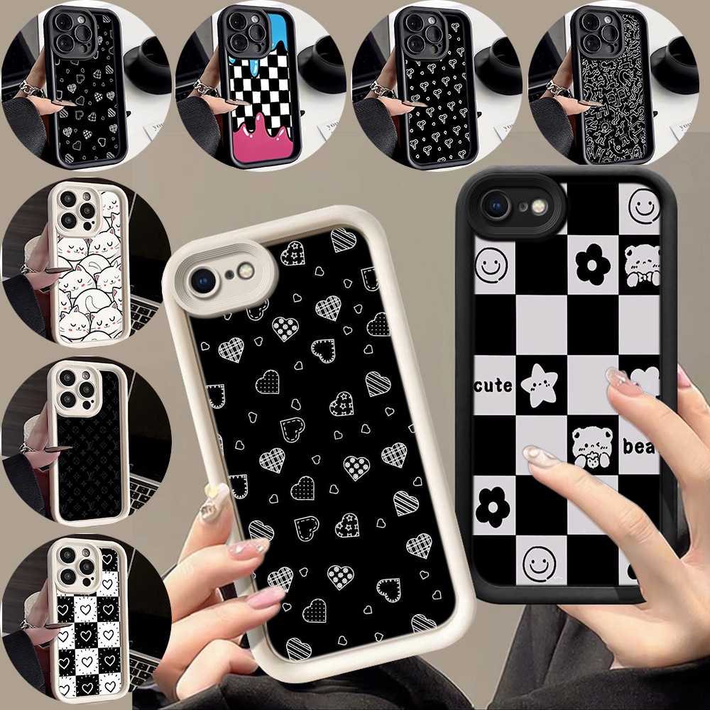 สำหรับ OPPO A55 A57 A77 A77S A57E A57S A74 A95 F19 เคสโทรศัพท์มือถือ ดวงตานางฟ้า กรณ ZZ212 Cute blac