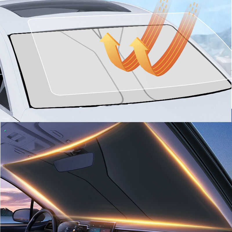 Curtains For Summer Cooling UV Refletive Car Windshield Shade Cover Front Window Sun Visor Protecti