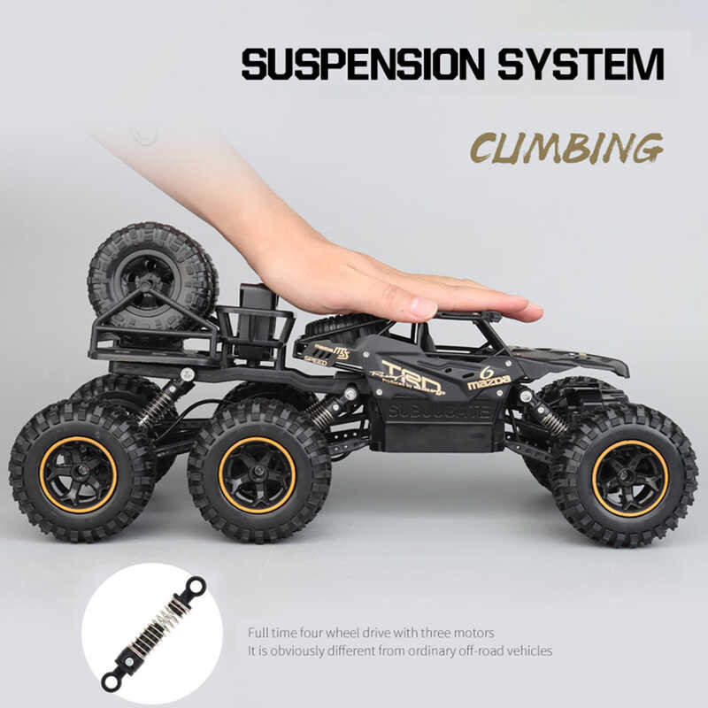 ➧ 1/12 38Cm 6Wd RC รถ 2.4G รถควบคุมระยะไกลตีนตะขาบรถออฟโรดค