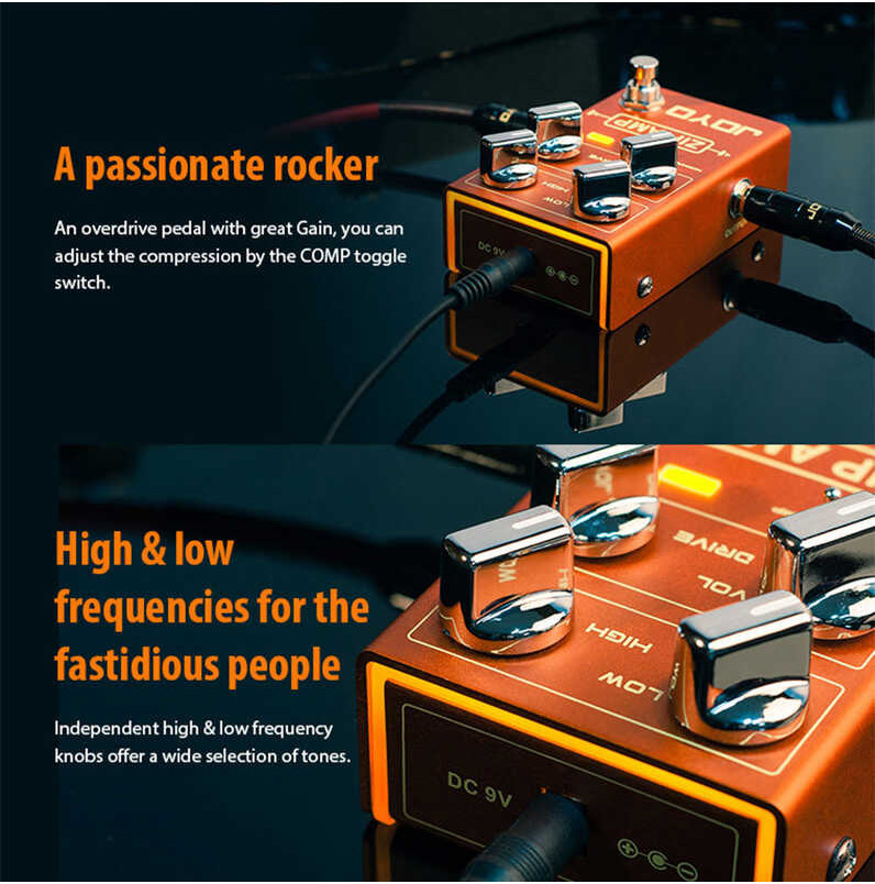 ➧ JOYO R-04 ZIP AMP การบีบอัดที่มีประสิทธิภาพการโอเวอร์คล