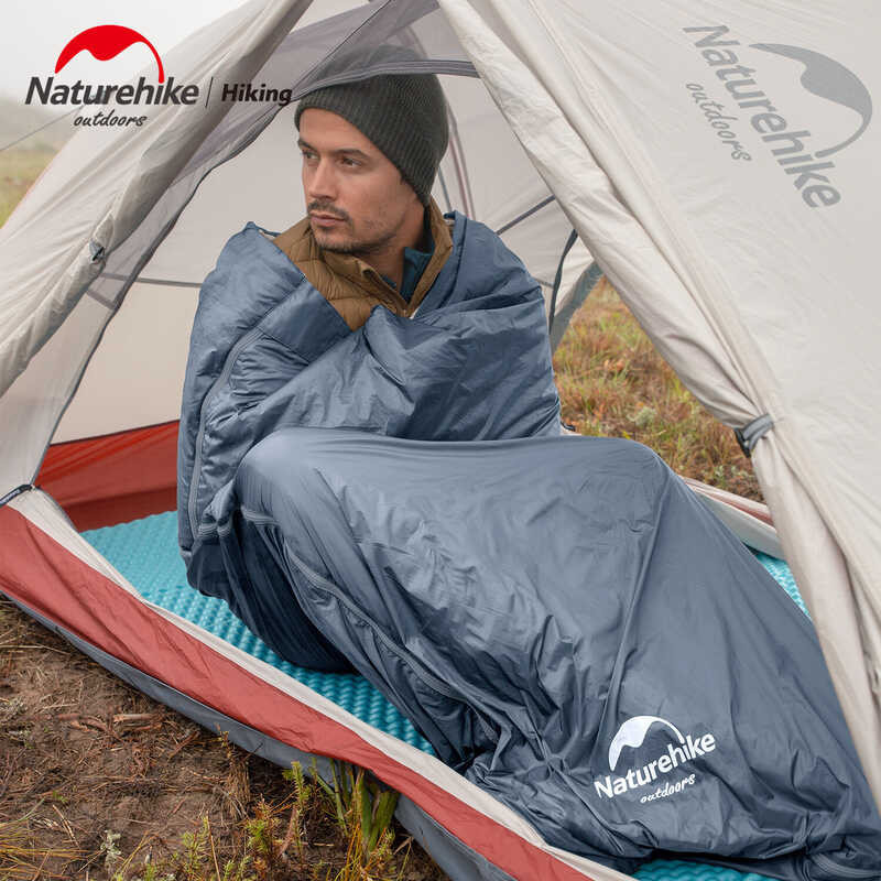 Naturehike ถุงนอนผ้าฝ้ายน้ำหนักเบา Lw180,ถุงนอนพกพาได้ขนาด1
