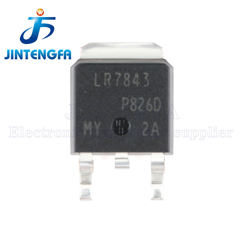 อุปกรณ์เสริมคริสตัล 20 ชิ้น IRLR7843TRPBF TO-252 30V 161A 140W DPK SMD N-Channel HEXFET Power MOSFET