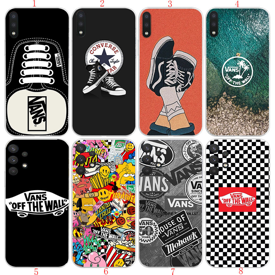 Samsung A02 M02 A51 A10 S A11 A52 4G 5G A52S A54 5G A70 S A71 Note 8 Note 9 Note 10 Plus VNAโลโก้เคส