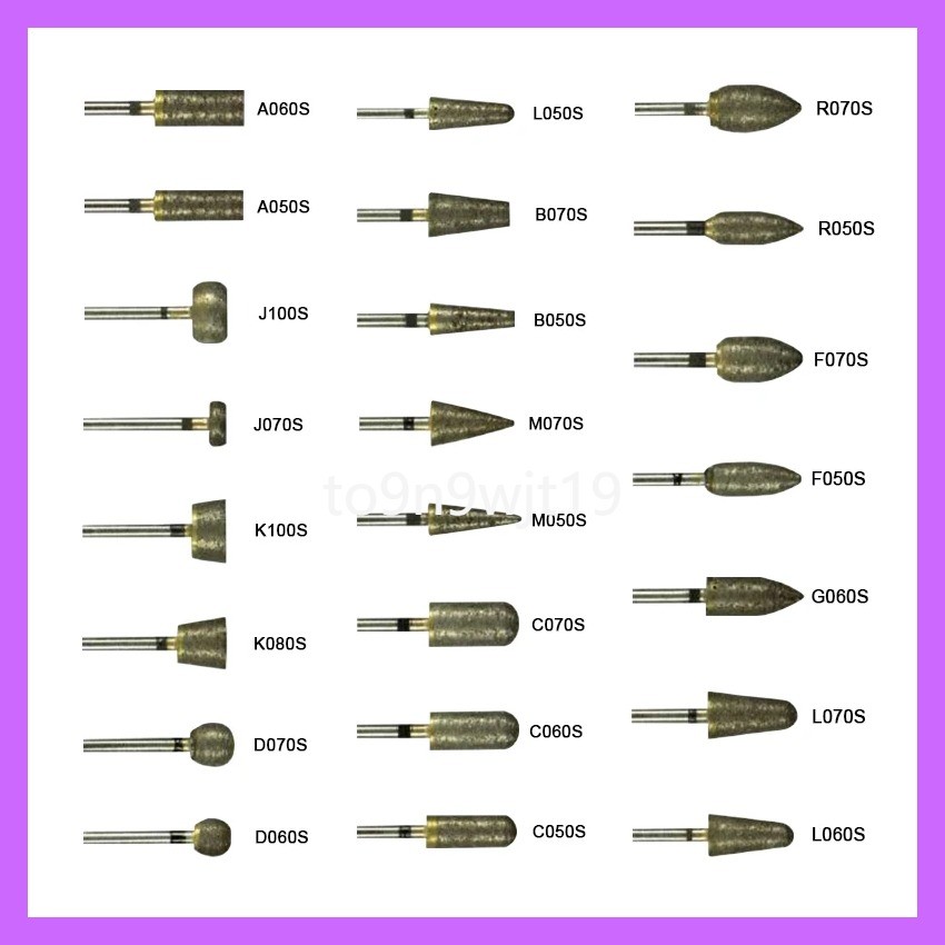 ins  Dental Diamond Bur Drills Fully Sintered Diamond Bur Dental Lab HP Burs Dentistry Tools