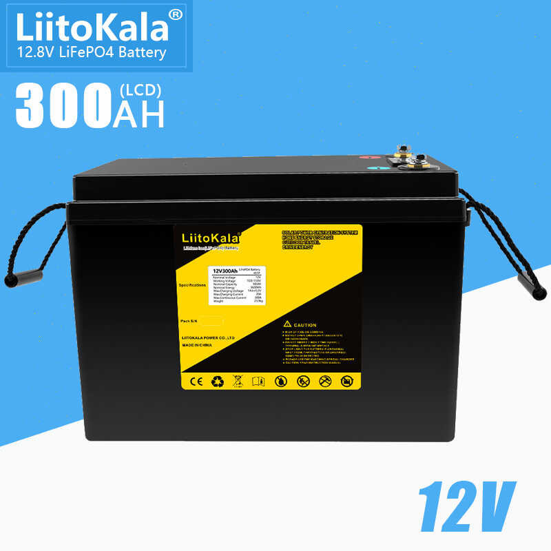 Liitokala A95 12V300ah แบตเตอรี่ลิเธียมเหล็กฟอสเฟต 12.8V แบตเต