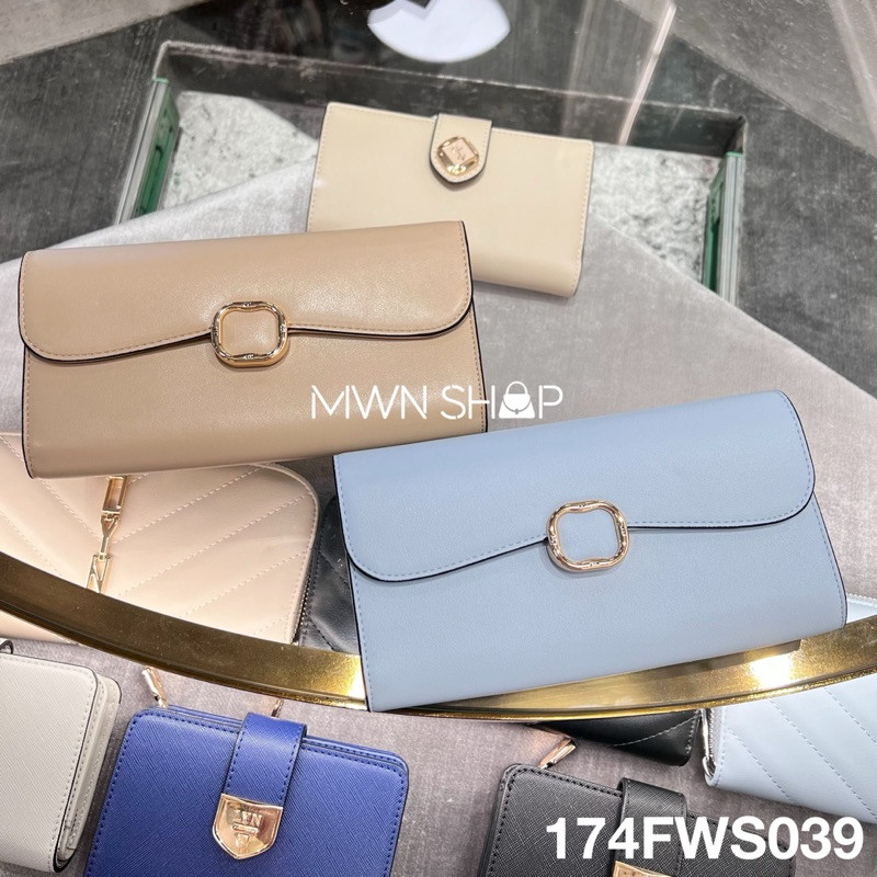 Lyn มีโค้ดลด30% Polaris Long wallet กระเป๋าสตางค์ใบยาว ของแท้จากชอป