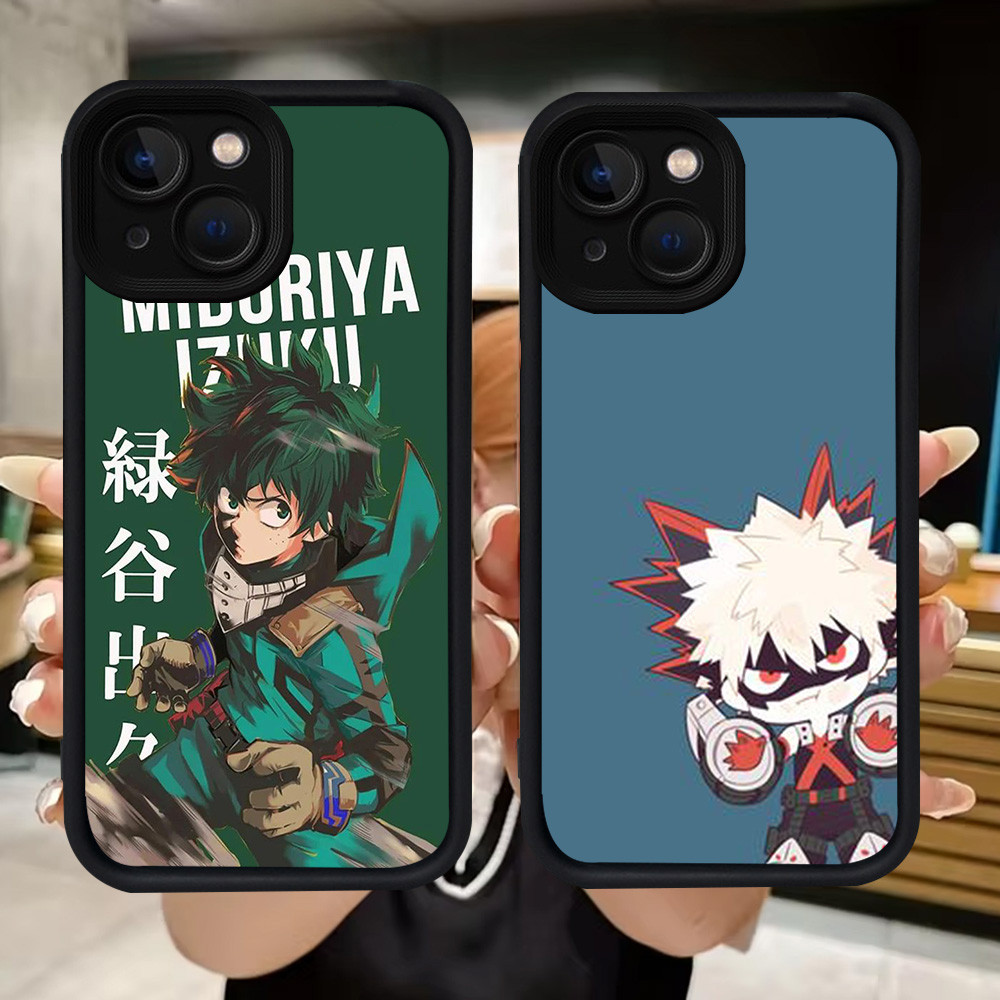 Q63 My Hero Academia soft Casing สําหรับ iPhone 14 7 13 6s 6 8 Pro Max Plus