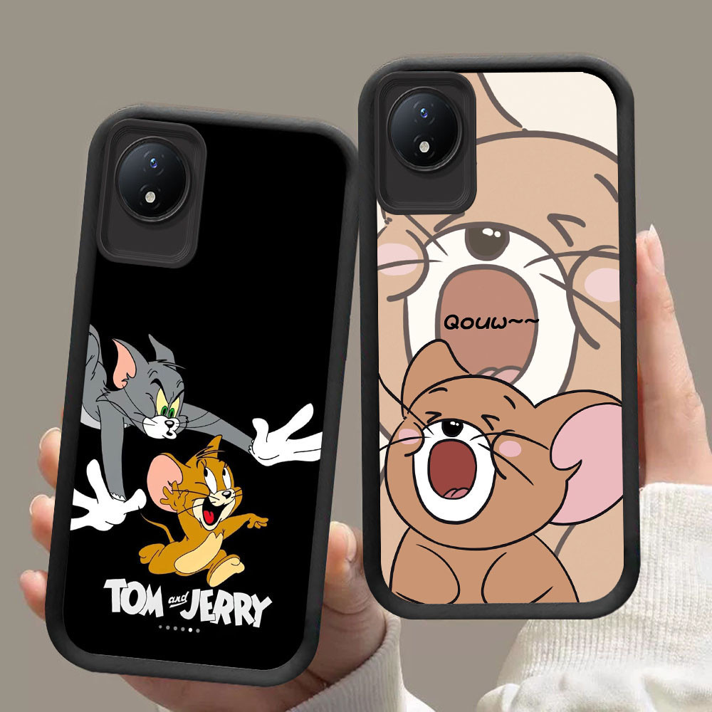 DF-105 Tom และ Jerry หรูหราปลอกอ่อนสําหรับ VIVO Y02 Y02a Y02t V30 Y29 V30E V50 Pro