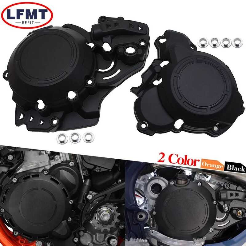 Lgnition Clutch Cover Guard Protector Kit For M SX XC EXC Xc-W TPI 250 300 Husqvarna TC TE TX GAS G