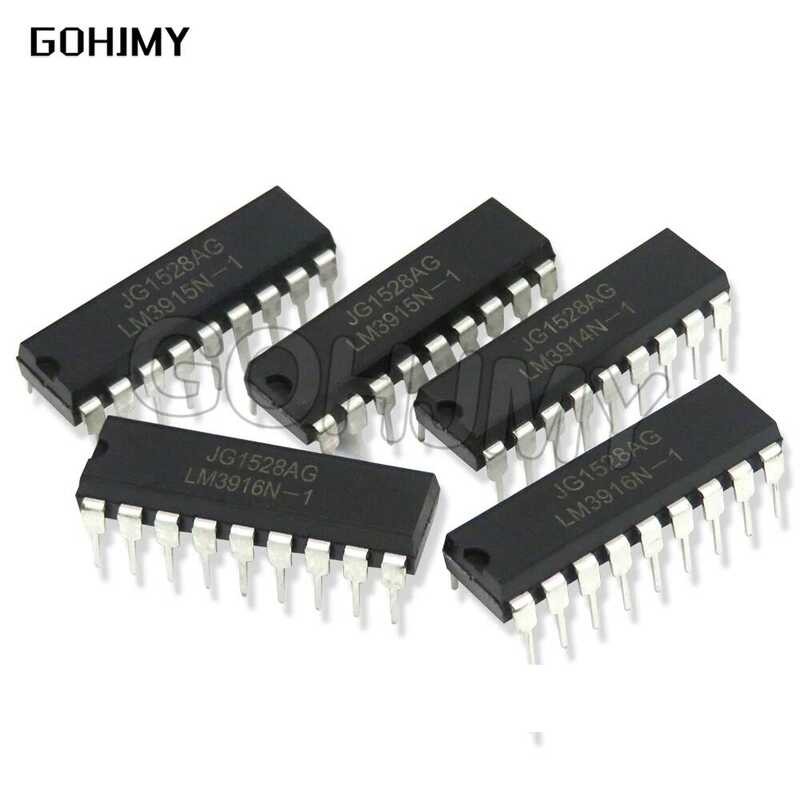 ชิ้น 5 LM3914N-1 LM3915N-1 LM3916N-1 แบบ DIP-18 LM3914N LM3915N LM3916N DIP18 LM3914 LM3915 LM3916