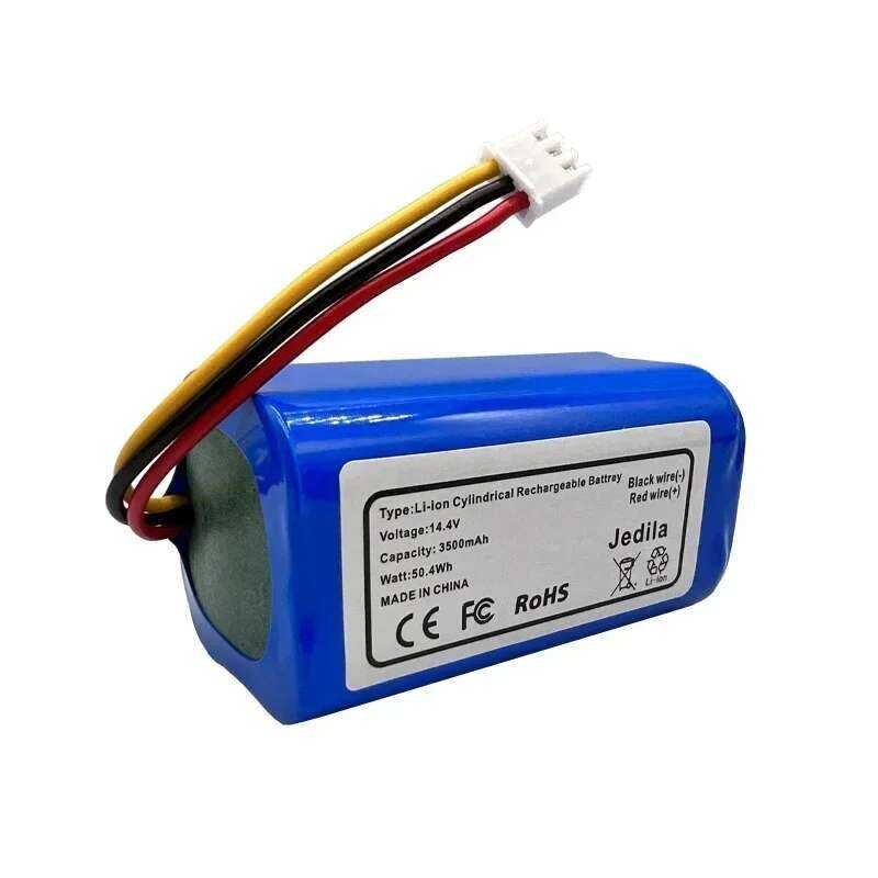 แบตเตอรี่ลิเธียมไอออน 14.4v 3500mAh ของแท้ 100% ใหม่ พร้อมแปรงด้านข้างและแผ่นกรอง HEPA สำหรับหุ่นยนต