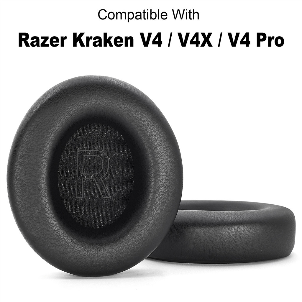 1 คู่แผ่นรองหูฟังเบาะสําหรับ Razer Kraken V4 / V4 X / V4 Pro ชุดหูฟัง Earpads หูฟัง Earmuffs