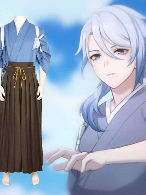 Yuanshen Cosplay เกมYe Shou & Kamiri Ayato ชุดกิโมโน สไตล์เทศกาลร็อค